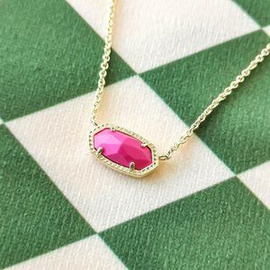 Kendra Scott Elisa Pendant Necklace Gold & Magenta Magnesite